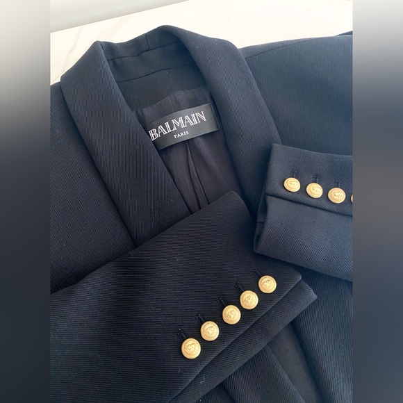 Balmain Double-Breasted Tailored Blazer Sz 40 $2,695 - Picture 5 of 8